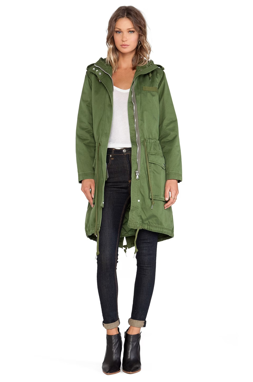 Marc by Marc Jacobs Anorak Jacket Women's Medium Fatique Green Classic New